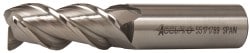 Accupro 39529 Square End Mill: 3/4 Dia, 1-5/8 LOC, 3/4 Shank Dia, 3-7/8 OAL, 3 Flutes, Powdered Metal Image