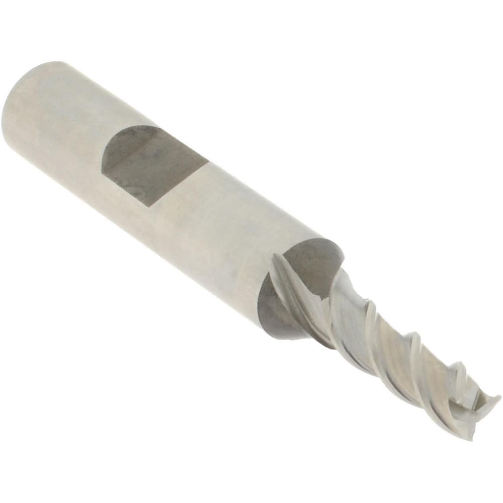 Accupro 39512 Square End Mill: 7/32 Dia, 5/8 LOC, 3/8 Shank Dia, 2-7/16 OAL, 3 Flutes, Powdered Metal Image