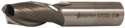 Accupro 39556 Square End Mill: 3/4 Dia, 1-5/16 LOC, 3/4 Shank Dia, 3-9/16 OAL, 2 Flutes, Powdered Metal 