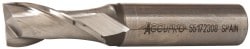 Accupro 39554 Square End Mill: 5/8 Dia, 1-5/16 LOC, 5/8 Shank Dia, 3-7/16 OAL, 2 Flutes, Powdered Metal 