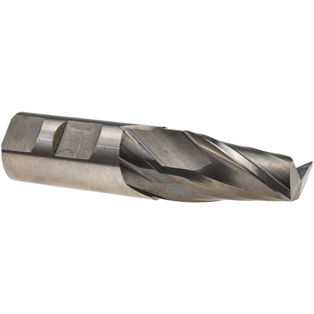 Accupro High Performance Milling Square End Mill: 1" Dia, 1-5/8" LOC - 4-1/8" OAL, 1" Shank Dia, 30 deg Helix, Bright/Uncoated Finish, Single End