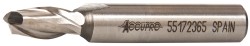 39546 Square End Mill: 5/16" Dia, 9/16" LOC, 2 Flutes, Powdered Metal  