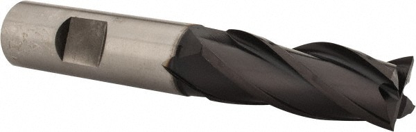 Accupro 39474 Square End Mill: 5/8 Dia, 1-5/8 LOC, 5/8 Shank Dia, 3-3/4 OAL, 4 Flutes, Powdered Metal 