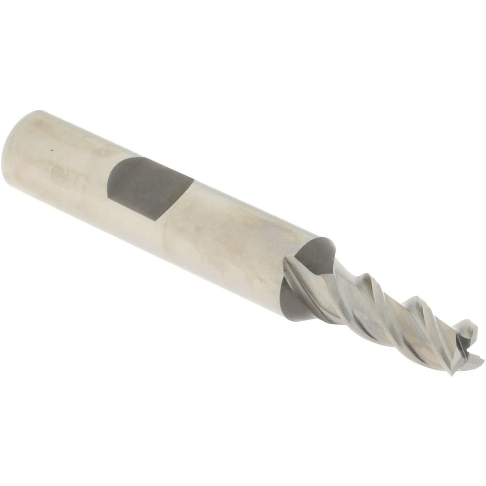 Accupro 39514 Square End Mill: 1/4 Dia, 5/8 LOC, 3/8 Shank Dia, 2-7/16 OAL, 3 Flutes, Powdered Metal Image