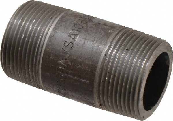 Value Collection 586-030S160BC Black Pipe Nipple: 1-1/4" Dia x 3" Long, Schedule 160 Image