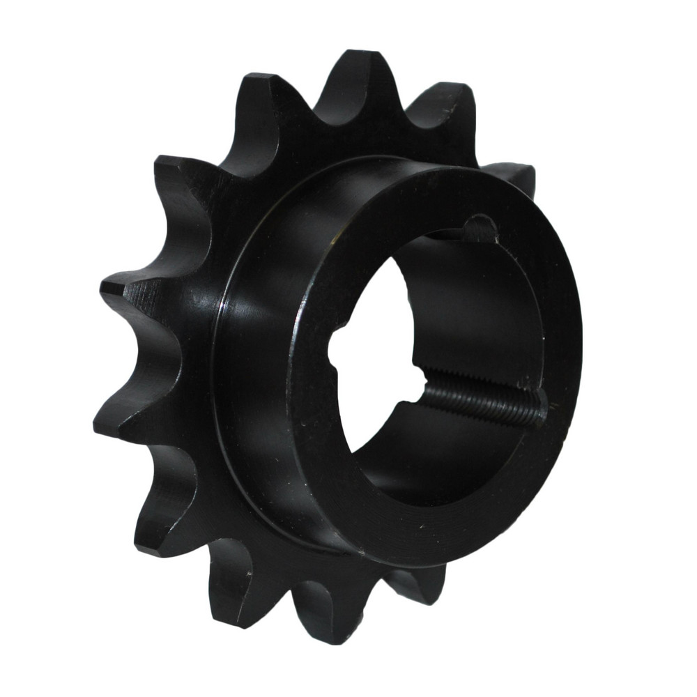Taper Lock Sprocket: 30 Teeth, 1/2" Pitch, 1-11/16" Bore Dia, 3" Hub Dia - 5.057" OD, Steel