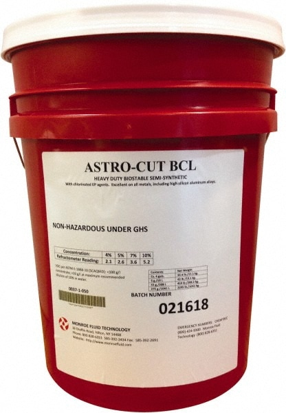 Monroe Fluid Technology 0037-1-050 Cutting & Grinding Fluid: 5 gal Pail Image