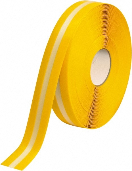 PRO-SAFE PRO-2RYLUM Floor & Aisle Marking Tape: 2" Wide, 100 Long, 50 mil Thick, Polyvinylchloride Image