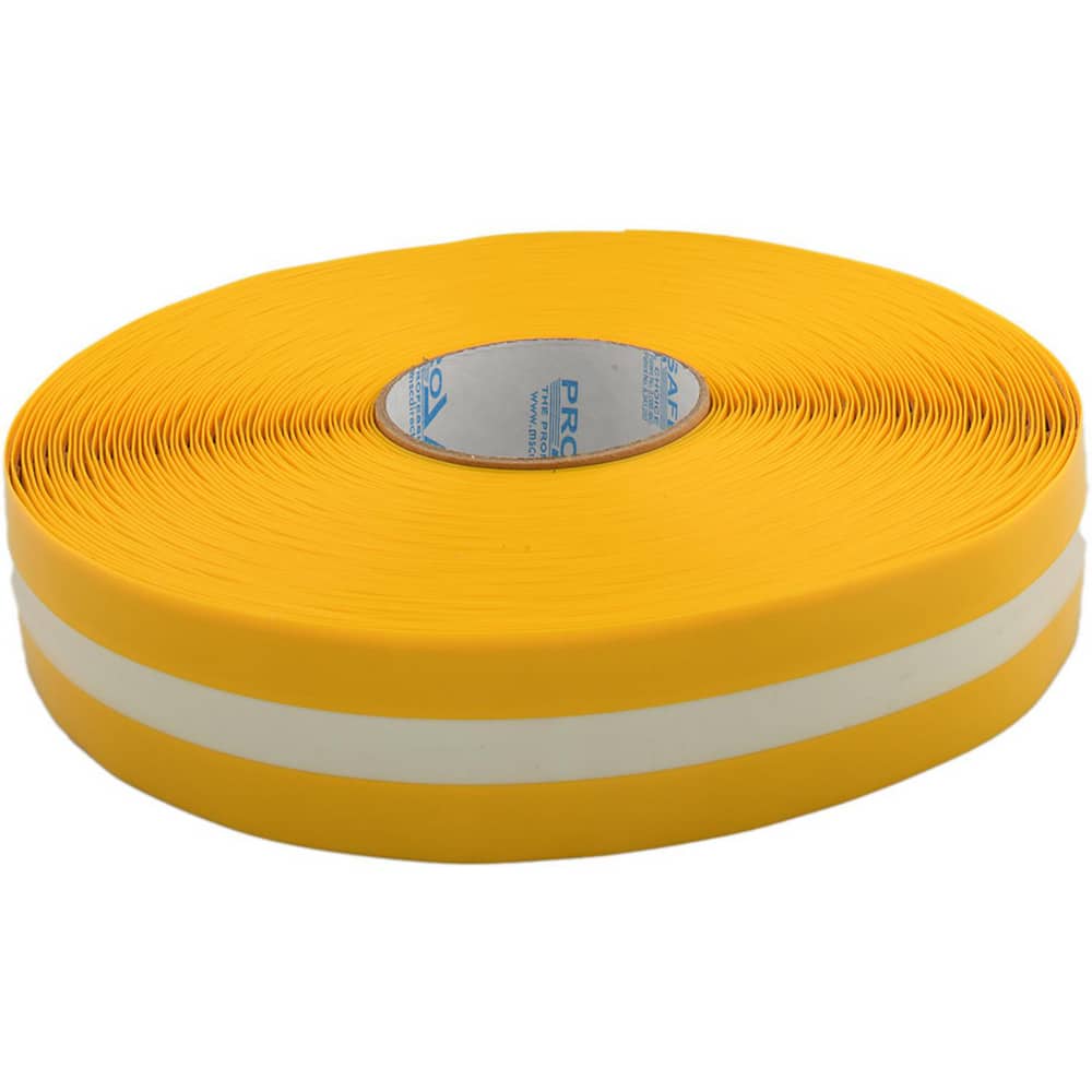 Floor & Aisle Marking Tape: 2" Wide, 100' Long, 50 mil Thick, Polyvinylchloride