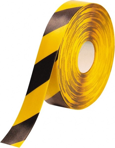 PRO-SAFE PRO-2RYCHV Floor & Aisle Marking Tape: 2" Wide, 100 Long, 50 mil Thick, Polyvinylchloride 