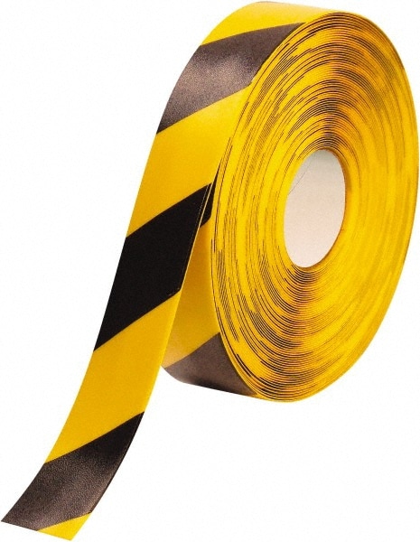 PRO-SAFE PRO-2RYCHV Floor & Aisle Marking Tape: 2" Wide, 100 Long, 50 mil Thick, Polyvinylchloride 