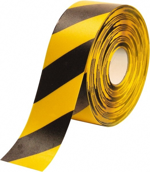 PRO-SAFE PRO-4RYCHV Floor & Aisle Marking Tape: 4" Wide, 100 Long, 50 mil Thick, Polyvinylchloride Image