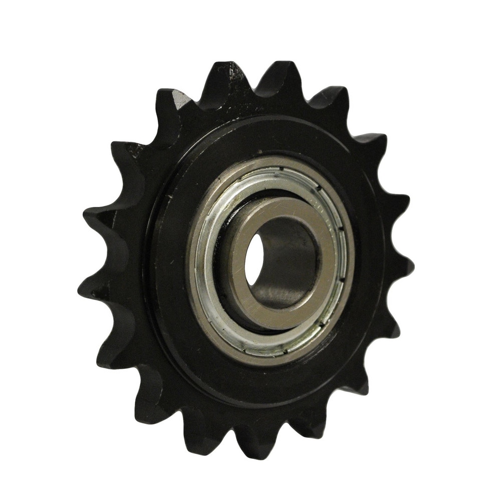 12 Tooth, 4.36" Outside Diam, Carbon Steel, Chain Idler Sprocket