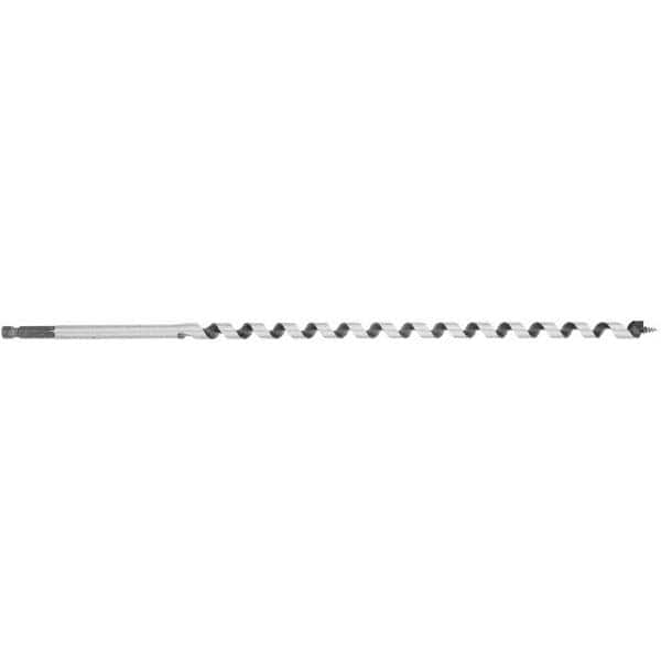Irwin 3043005 1/2", 3/8" Diam Hex Shank, 17" Overall Length with 15" Twist, Ship Auger Bit 