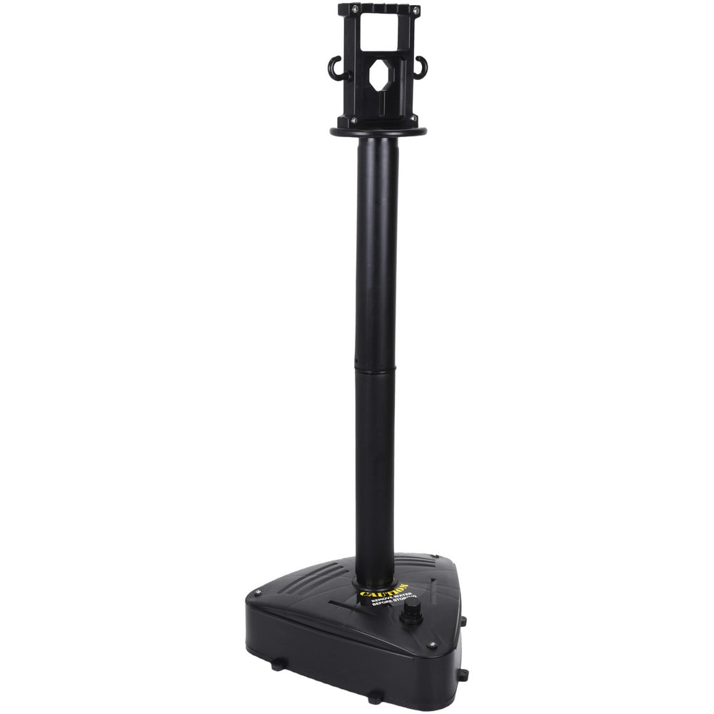 Free Standing Retractable Barrier Post: Plastic Post, Plastic Base