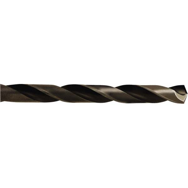 Jobber Length Drill Bit: 3/16" (0.1875) Dia, 135 deg, HSS - Oxide Finish, 4-1/4" OAL, Right Hand Cut, Regular Spiral Flute, Hex Shank, Series 49356