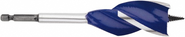 Irwin Spade-Blade Drill Bit: 1-1/4" Drill Bit, High Speed Steel - Bright (Polished), 6" OAL | 3-Pack | Part #3041009