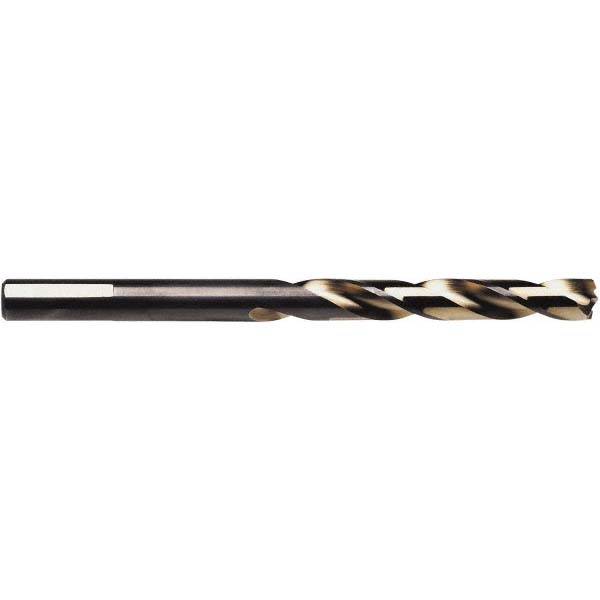 Irwin Jobber Length Drill Bit: 3/32" (0.0938) Dia, 100 deg, HSS - Multi-layer Finish, 2-1/4" OAL, Right Hand Cut, Regular Spiral Flute, 3-Flat Shank