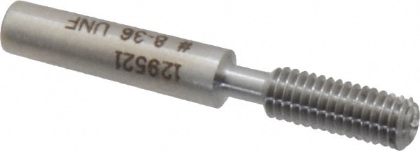 Plug Thread Gage: #8-36 Thread, 2B & 3B Class, Single End, Go