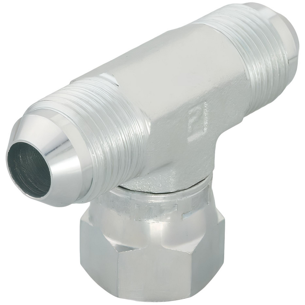 Parker Steel Flared Tube 45 Deg Elbow: 1/2" OD, 9/16-18 Thread, 37 deg Flared Angle | Part #12 S6X-S