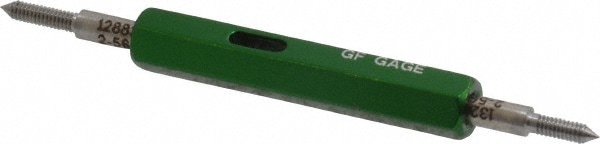 GF Gage W0086562BS Plug Thread Gage: #2-56 Thread, 2B Class, Double End, Go & No Go Image