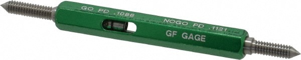 GF Gage W0125402BS Plug Thread Gage: #5-40 Thread, 2B Class, Double End, Go & No Go Image