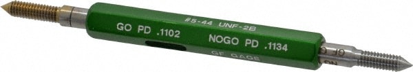 GF Gage W0125442BS Plug Thread Gage: #5-44 Thread, 2B Class, Double End, Go & No Go Image