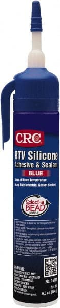CRC 1004791 Elastic Sealant: 8 oz Tube, Blue, RTV Silicone 