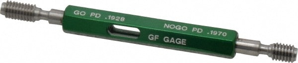 GF Gage W0216282BS Plug Thread Gage: #12-28 Thread, 2B Class, Double End, Go & No Go Image