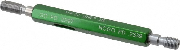 GF Gage W0250322BS Plug Thread Gage: 1/4-32 Thread, 2B Class, Double End, Go & No Go Image