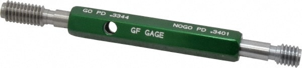 GF Gage W0375162BS Plug Thread Gage: 3/8-16 Thread, 2B Class, Double End, Go & No Go Image