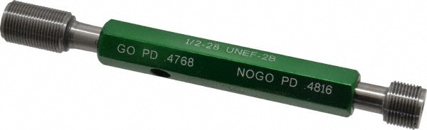 GF Gage W0500282BS Plug Thread Gage: 1/2-28 Thread, 2B Class, Double End, Go & No Go Image