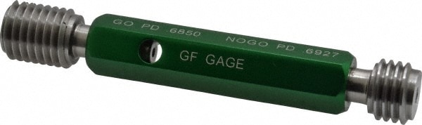 GF Gage W0750102BS Plug Thread Gage: 3/4-10 Thread, 2B Class, Double End, Go & No Go Image