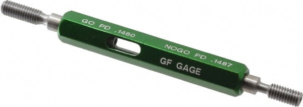 GF Gage W0164363BS Plug Thread Gage: #8-36 Thread, 3B Class, Double End, Go & No Go Image