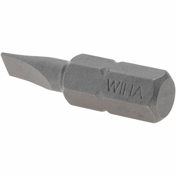 Wiha Slotted Screwdriver Bits; Reversible NonReversible ; Blade
