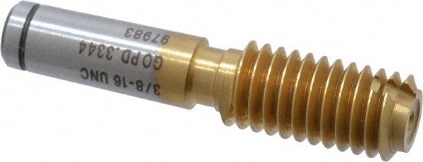 Plug Thread Gage: 3/8-16 Thread, 2B & 3B Class, Single End, Go