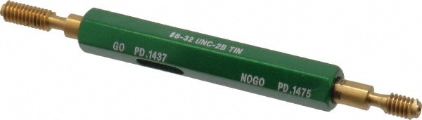 SPI - Plug Thread Gage: #8-32 Thread, 2B Class, Double End, Go