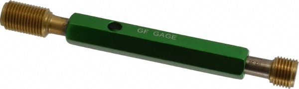 GF Gage W0500203BSTIN Plug Thread Gage: 1/2-20 Thread, 3B Class, Double End, Go & No Go Image