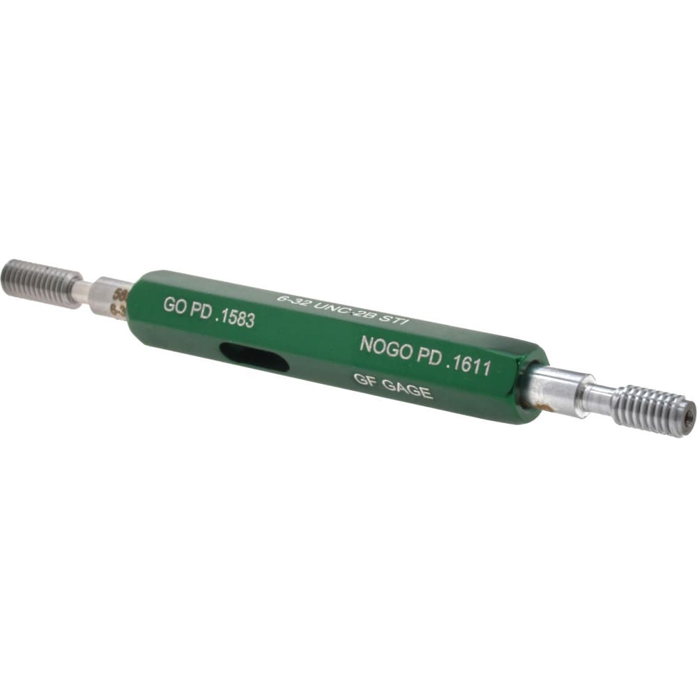 6-32 Thread, Steel, Screw Thread Insert (STI) Class 2B, Plug Thread Insert Go/No Go Gage