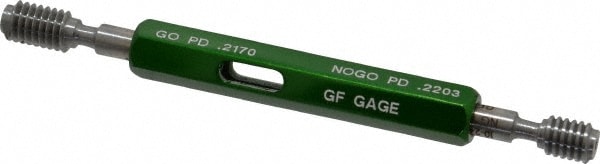 GF Gage H0190242BS 10-24 Thread, Steel, Screw Thread Insert (STI) Class 2B, Plug Thread Insert Go/No Go Gage Image