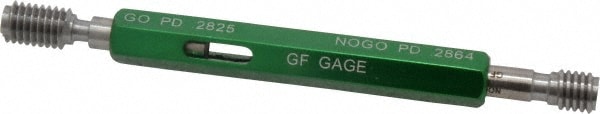 GF Gage H0250202BS 1/4-20 Thread, Steel, Screw Thread Insert (STI) Class 2B, Plug Thread Insert Go/No Go Gage Image