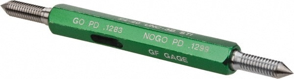 GF Gage H0112403BS 4-40 Thread, Steel, Screw Thread Insert (STI) Class 3B, Plug Thread Insert Go/No Go Gage Image