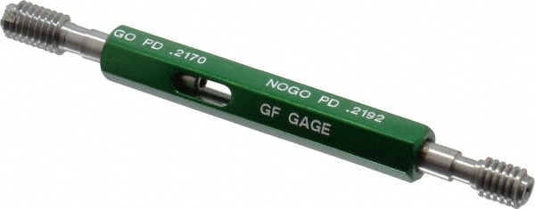 GF Gage H0190243BS 10-24 Thread, Steel, Screw Thread Insert (STI) Class 3B, Plug Thread Insert Go/No Go Gage Image