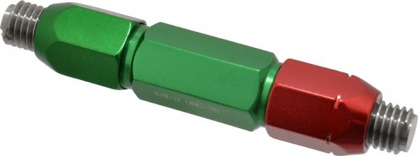 GF Gage V0625112BS Plug Thread Gage: 5/8-11 Thread, 2B Class, Double End, Go & No Go Image