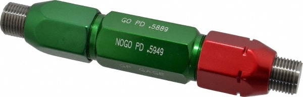 GF Gage V0625182BS Plug Thread Gage: 5/8-18 Thread, 2B Class, Double End, Go & No Go Image