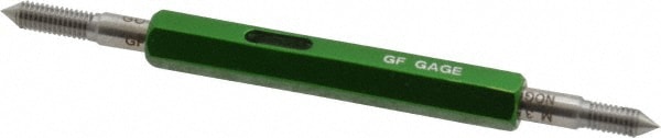 GF Gage W0350606HS Plug Thread Gage: M3.5x0.60 Thread, 6H Class, Double End, Go & No Go Image