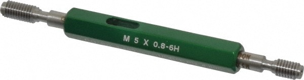 GF Gage W0500806HS Plug Thread Gage: M5x0.80 Thread, 6H Class, Double End, Go & No Go Image