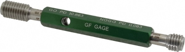 GF Gage W1201756HS Plug Thread Gage: M12x1.75 Thread, 6H Class, Double End, Go & No Go Image