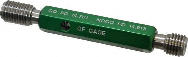 GF Gage W1602006HS Plug Thread Gage: M16x2.00 Thread, 6H Class, Double End, Go & No Go Image