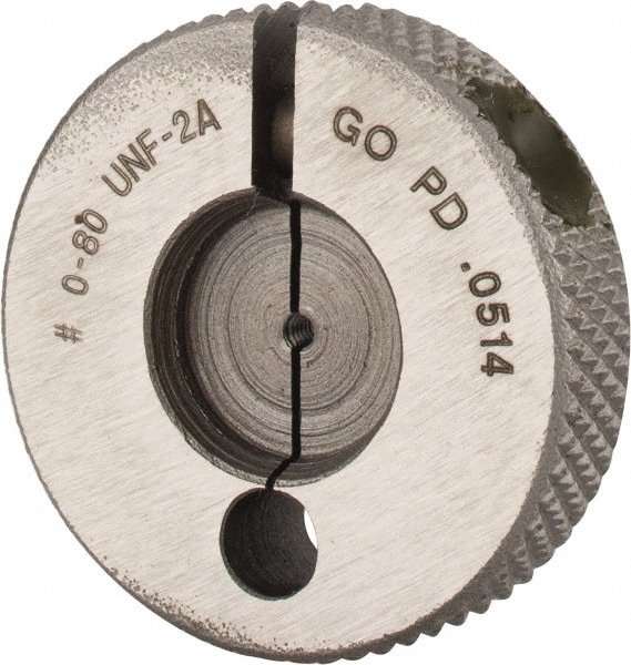 GF Gage R0060802AGK Threaded Ring Gage: #0-80 Thread, UNF, Class 2A, Go Image